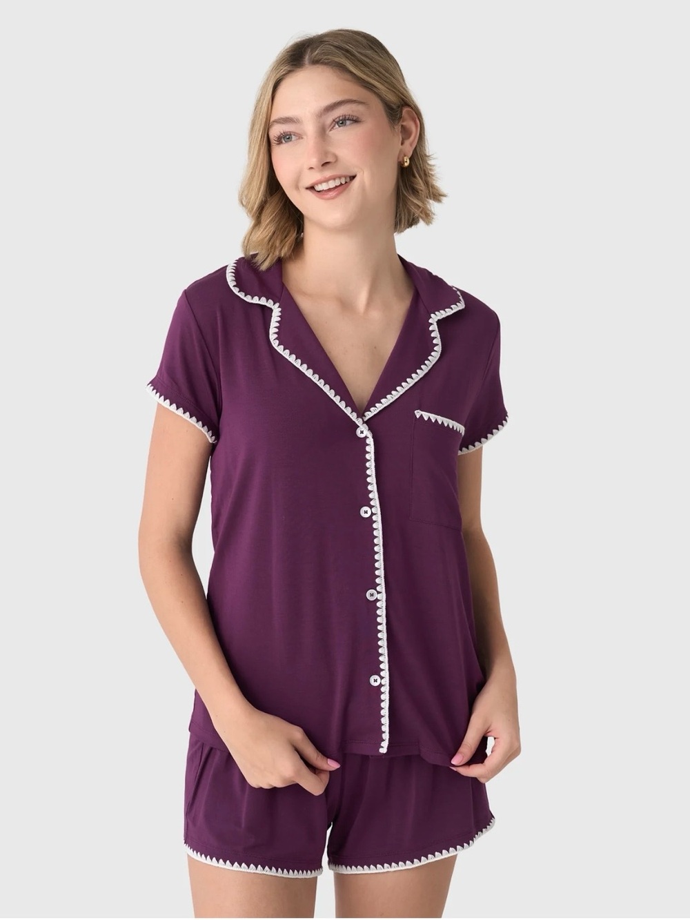 Eberjay Women's Frida Whipstitch Short Pajama Set